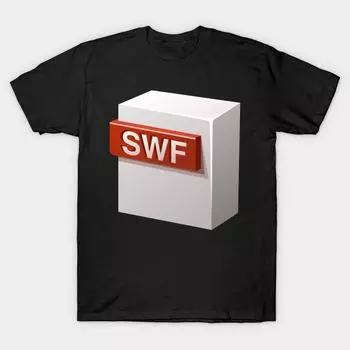 Мужская черная футболка с принтом Super Large TShirt глюк-разное-swf-1 No Cut Переносная бумага с принтом Хлопковая футболка L чёрный