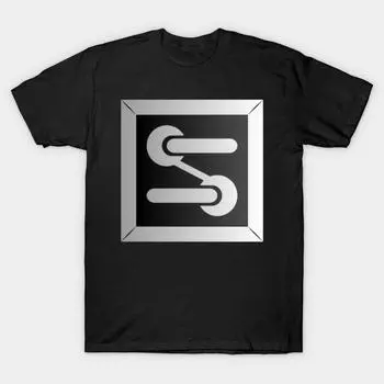 Мужская черная футболка с принтом, супербольшая футболка, лимитированная-серия-эксклюзив-abstract-tile-51, хлопковая футболка с принтом на бумаге для переноса без разрезов 4XL чёрный