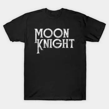 Мужская черная футболка с принтом, супербольшая футболка moon-knight, хлопковая футболка с принтом на бумаге для переноса без разрезов 3XL чёрный
