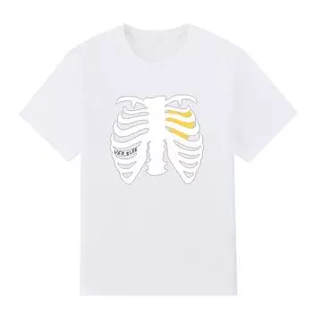 Мужская черная футболка с принтом Ver Blee Pattern Super Large TShirt Лучшие друзья No-Cut Переносная бумага с принтом Хлопковая футболка S белый