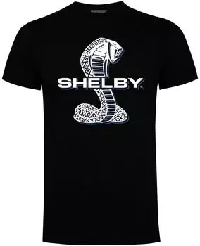 Мужская черная футболка унисекс с логотипом Shelby Supersnake