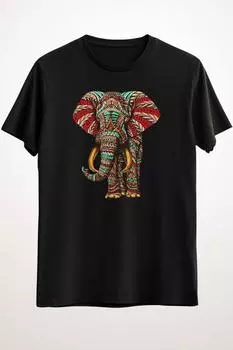 Мужская черная хна, стильная, художественная, Save The Elephants Wildlife — DS1242