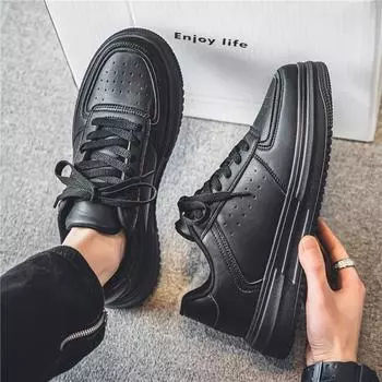 Мужская черная кожаная нескользящая водонепроницаемая обувь шеф-повара для летней кухни и повседневной носки 40 белый