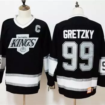 Мужская черная майка Уэйна Гретцки LA Kings 1992/93 Power Play Player, размер 99, NHL, с длинным рукавом, быстросохнущие топы с 3D-принтом M