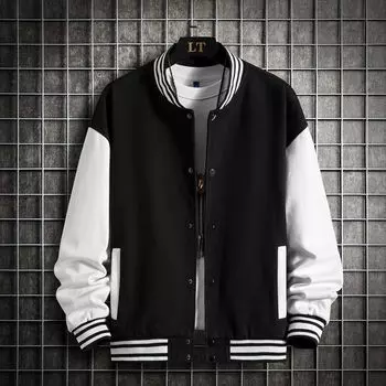 Мужская черная серо-белая однотонная куртка свободного покроя, одежда больших размеров, бейсбольная форма, уличное пальто, теплые флисовые мягкие куртки XXXL