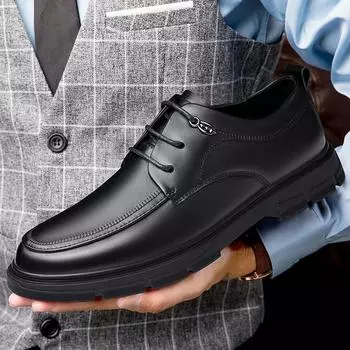 Мужская деловая кожаная обувь Деловая кожаная обувь 39 чёрный