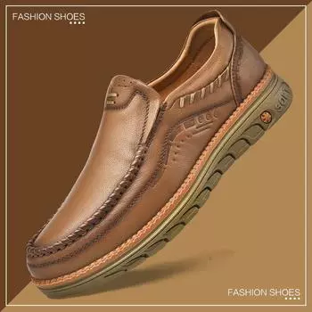 Мужская деловая кожаная обувь Новая повседневная обувь 38