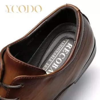 Мужская деловая обувь из натуральной яловой кожи 45 чёрный