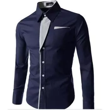 Мужская деловая рубашка больших размеров, рубашка с длинным рукавом, дышащая повседневная рубашка 4XL белый