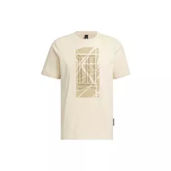 Мужская длинная футболка Adidas Wuji Series с графическим принтом Rock-Layer Sandstorm IP3685 XL