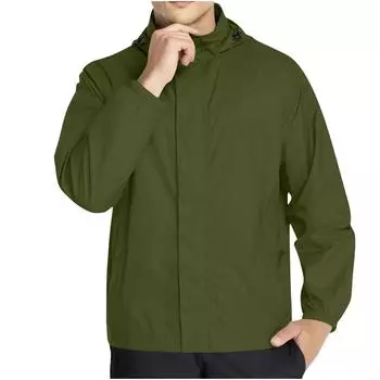 Мужская дождевая куртка дождевик для бега водонепроницаемая ветрозащитная для путешествий пешего туризма велоспорта дождевик XL