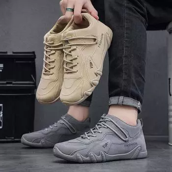 Мужская дышащая и нескользящая рабочая обувь, модная спортивная обувь, мужская обувь для походов на открытом воздухе, обувь для скейтбординга 44 хаки
