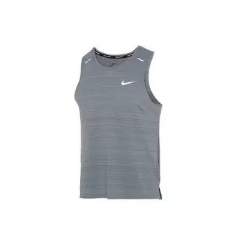 Мужская дышащая майка без рукавов для бега Nike Dri-Fit Quick-Dry, серая CU5983-084 S