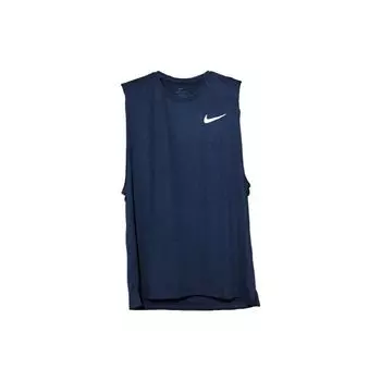 Мужская дышащая майка с круглым вырезом и принтом логотипа Nike, черная CZ2410-010 M