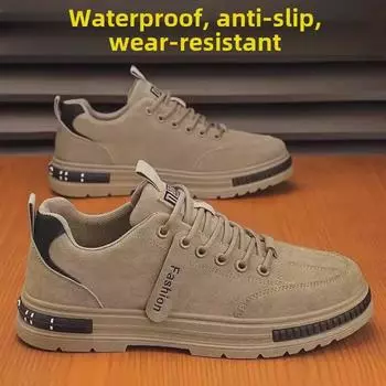 Мужская дышащая, нескользящая рабочая обувь для весны/осени, идеально подходит для строительных площадок и длительного пребывания на ногах, 2024 г. 43 серый