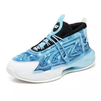 Мужская дышащая повседневная спортивная обувь, уличная нескользящая обувь для бега, модная баскетбольная обувь 38 синий