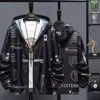 Мужская дышащая рубашка для рыбалки с защитой от солнца - новая легкая одежда с принтом для активного отдыха 2XL чёрный