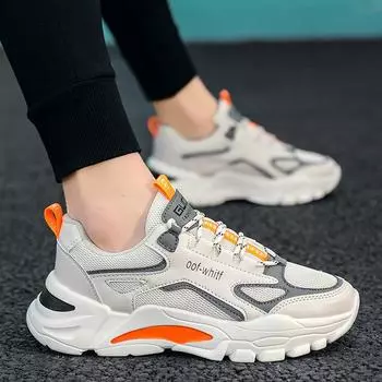 Мужская дышащая сетчатая повседневная спортивная обувь всесезонная мягкая подошва удобные кроссовки для бега ученические кроссовки для ходьбы 39