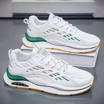 Мужская дышащая спортивная повседневная обувь летняя уличная сетчатая мягкая подошва удобные кроссовки модные студенческие кроссовки прогулочная обувь 40