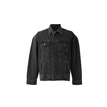 Мужская джинсовая куртка стандартного кроя антрацитовый