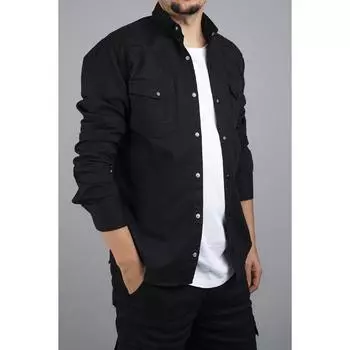 Мужская джинсовая рубашка Slim Fit, черная