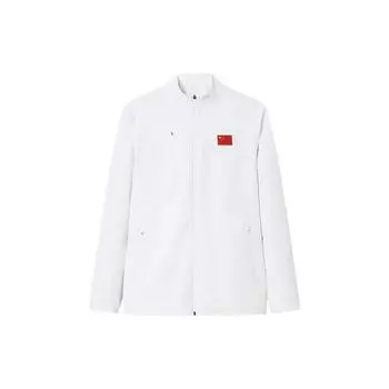 Мужская флисовая куртка Anta Champion All-Weather Series с застежкой-молнией и воротником-стойкой, цвет белый 152340615-1 XL