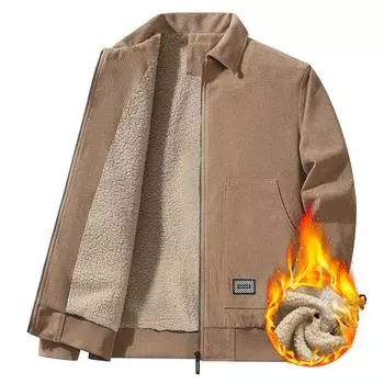 Мужская флисовая куртка большого размера для осени и зимы, утолщенная, повседневная, для сохранения тепла и защиты от ветра M