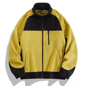 Мужская флисовая куртка большого размера, зимняя новая спортивная кардиган-толстовка, теплая флисовая куртка для мужчин S