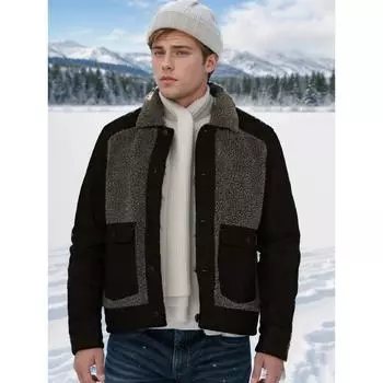 Мужская флисовая куртка осенне-зимняя термокуртка M