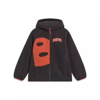 Мужская флисовая куртка с капюшоном и принтом букв Li Ning Badfive AFDT665-3 L