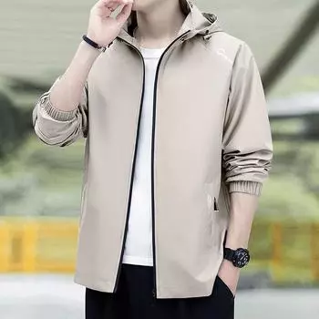 Мужская флисовая куртка с капюшоном, мужская куртка, теплая ветрозащитная куртка, куртка свободного покроя, большой размер, можно снять M хаки