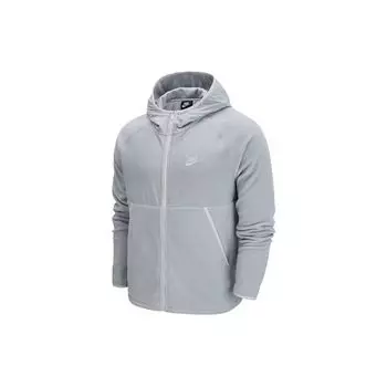 Мужская флисовая куртка с молнией во всю длину Nike Sportswear, верхняя одежда светло-серого цвета DM1220-077 XXL
