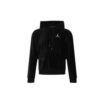 Мужская флисовая толстовка Jordan Air с вертикальными полосками, черная CD5740-010 L