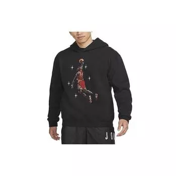 Мужская флисовая толстовка с баскетбольным принтом Jordan Essentials, черная DC9714-010 M