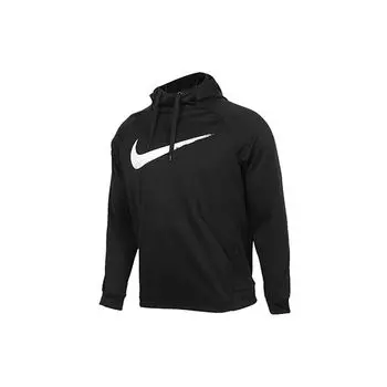 Мужская флисовая толстовка с большим логотипом Nike Casual Sport, черная BQ8106-010 XL