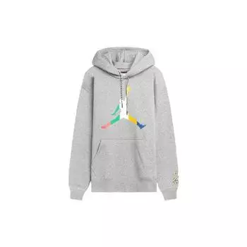 Мужская флисовая толстовка с капюшоном Jordan Sport DNA с большим логотипом, серая CK9573-091 M