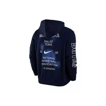 Мужская флисовая толстовка с капюшоном Nike Dallas Mavericks, синяя DH9450-419 L