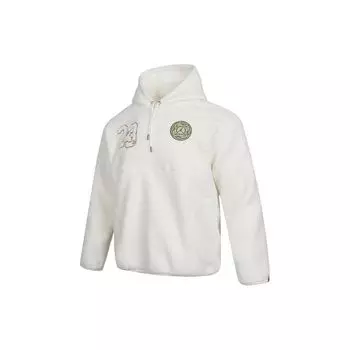 Мужская флисовая толстовка с логотипом Jordan CNY Series с завязками, белая FB1451-108 XL