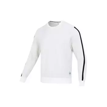 Мужская флисовая толстовка с полосками Under Armour Essential Heritage, белая 1373814-112 XXL