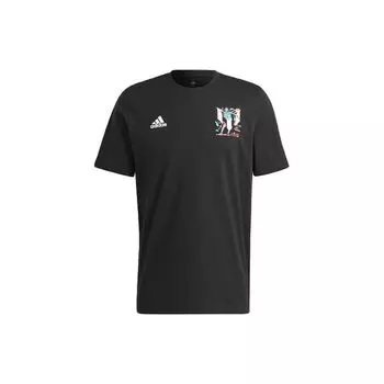 Мужская футболка Adidas Messi Icon с графическим рисунком, черная HT5182 L