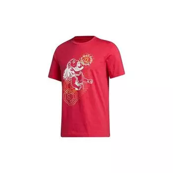 Мужская футболка Adidas Social Basketball с коротким рукавом Energy-Pink GI8888 M