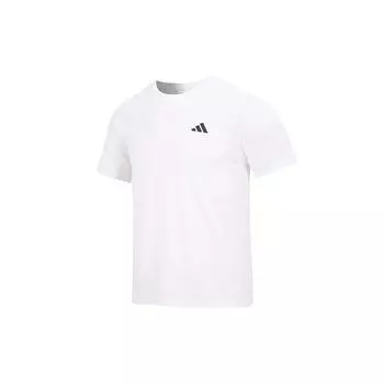 Мужская футболка Adidas Tennis Fab с однотонным логотипом, белая HR8728 S
