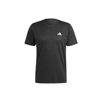 Мужская футболка Adidas Tennis Fab с однотонным логотипом, черная HR8727 M