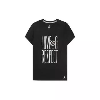 Мужская футболка Air Jordan 13 Love And Respect с коротким рукавом и круглым вырезом, черные AQ4891-010 M