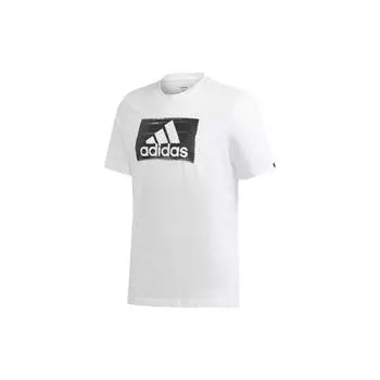 Мужская футболка для бега и фитнеса Adidas Brushstroke, белая GD5894 XXL