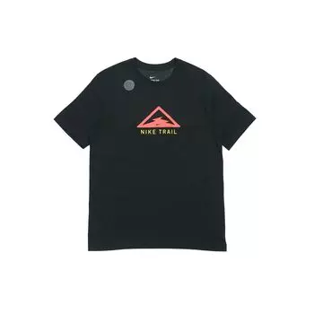 Мужская футболка для бега Nike Dri-FIT Trail с графическим логотипом, черные CT3858-010 M