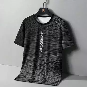 Мужская футболка для бега, повседневные футболки с короткими рукавами для фитнеса, спортивная футболка для мужчин, быстросохнущая одежда, футболка большого размера, уличная одежда 5XL