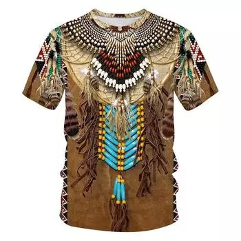 Мужская футболка для мужчин, одежда унисекс, футболки с 3D принтом в индийском стиле, летние топы с коротким рукавом, модные повседневные футболки большого размера 4XL