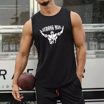 Мужская футболка для спортзала, летняя футболка с круглым вырезом для фитнеса, спорта, баскетбола, майки, быстросохнущая сетчатая рубашка без рукавов, жилет для тренировок, мужская одежда 3XL белый