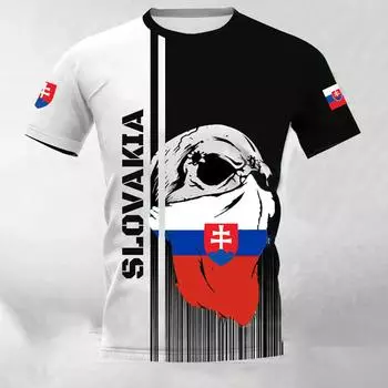 Мужская футболка для ветеранов, топы с флагом солдата словацкой армии, футболки, мужская одежда большого размера, пуловер, футболка с круглым вырезом для мужчин Camisa